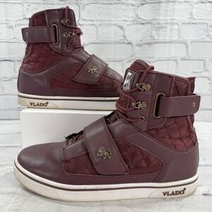 Vlado Footwear Atlas II Mens Burgundy‎ Hi-Top Shoes Size 10.5 IG-1500-15